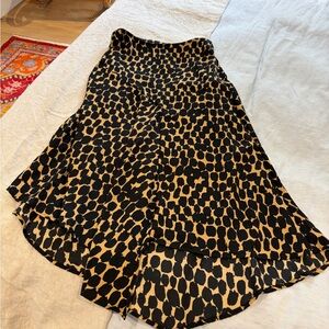 Who What Wear Black and Tan Animal Print Fabric